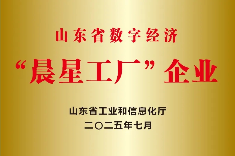 喜报！锐智智能成功入选2025年度山东省数字经济“晨星工厂”建设试点名单